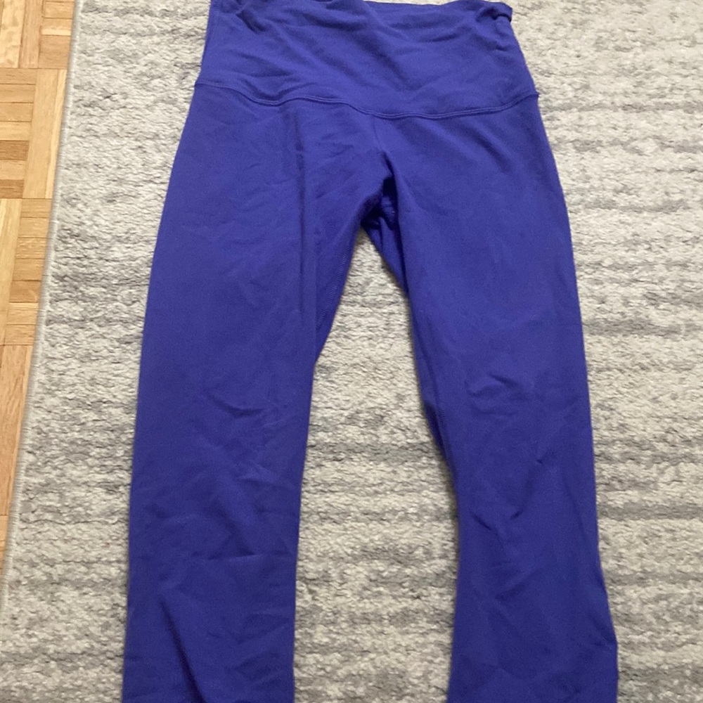 Lululemon crop purple leggings